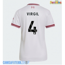 Camisa de time de futebol Liverpool Virgil van Dijk #4 Replicas 2º Equipamento Feminina 2026-27 Manga Curta